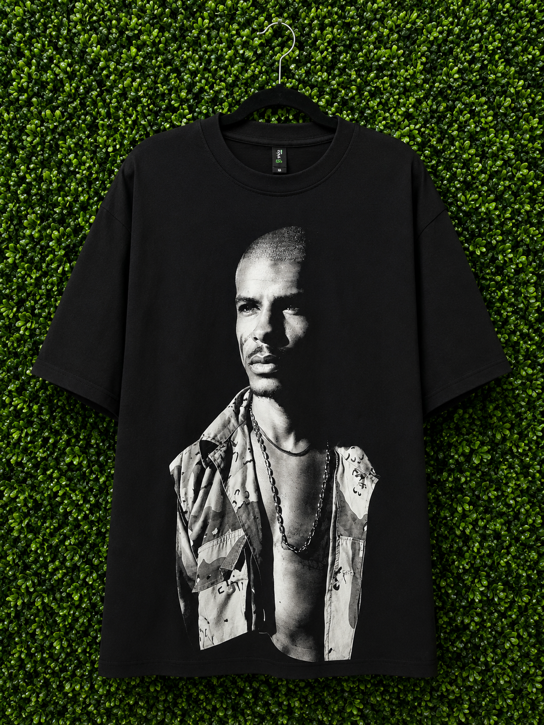 "Red Lotus" Black Oversized T-shirt
